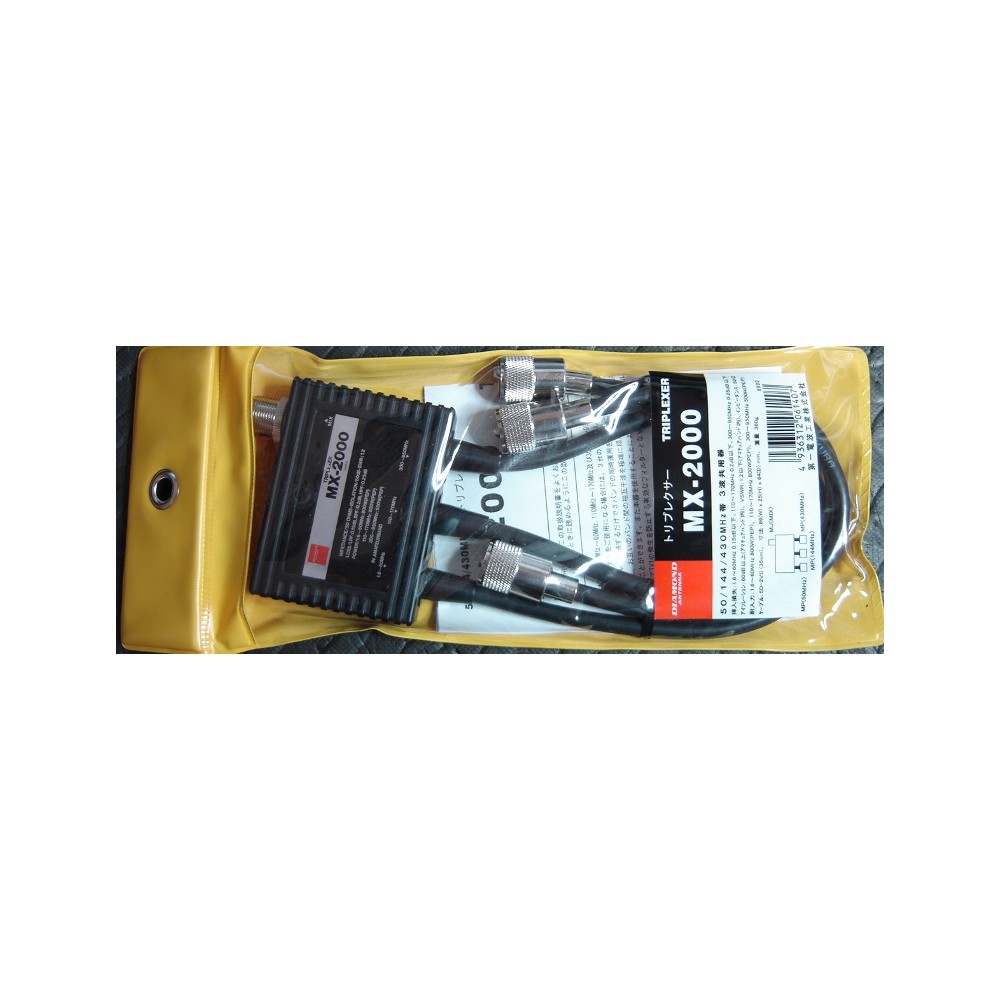 DIAMOND MX-2000-TRIPLEXER 1.6-60/110-170/300-950 MHz CONNESSIONI PL259/PL259/PL259