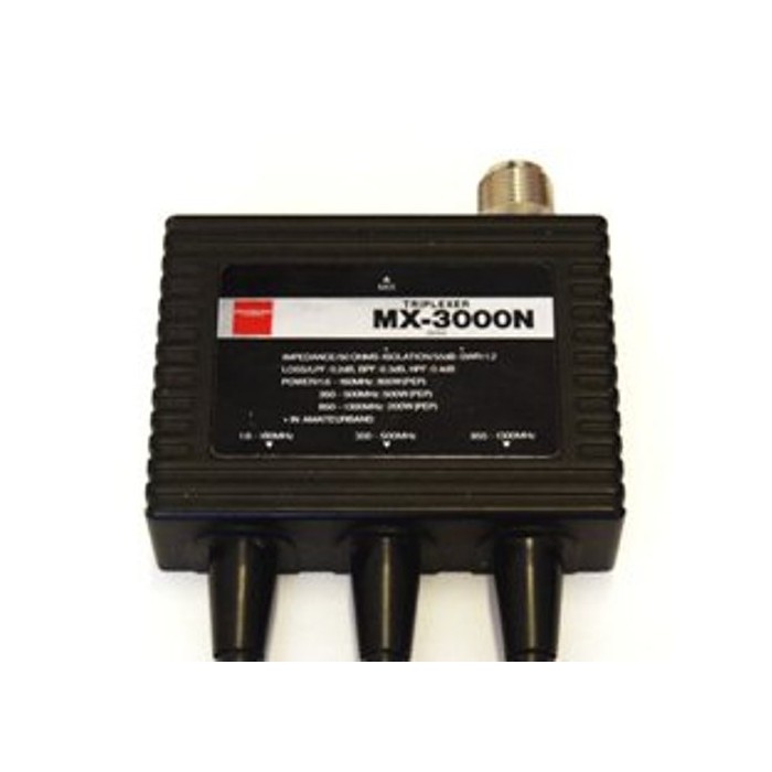 DIAMOND MX-3000-TRIPLEXER 1-160 350-500 850-1300 MHz CONNESSIONI PL259 PL259 NM