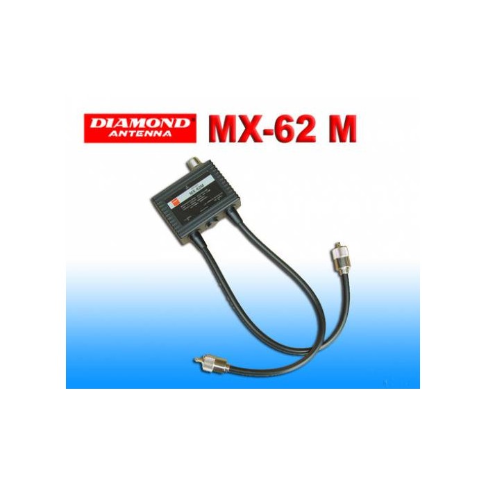 DIAMOND MX-62M-DUPLEXER 1.6-56/76-470  MHz CONNESSIONI PL259/PL259