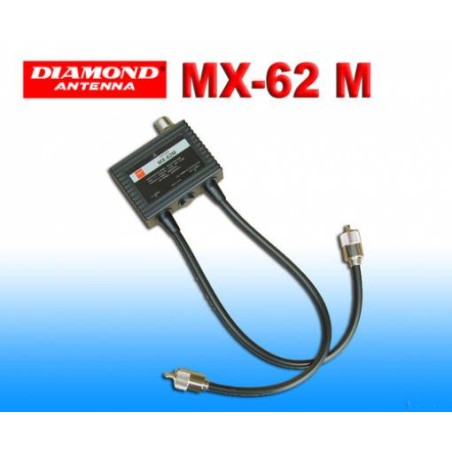 DIAMOND MX-62M-DUPLEXER 1.6-56/76-470  MHz CONNESSIONI PL259/PL259