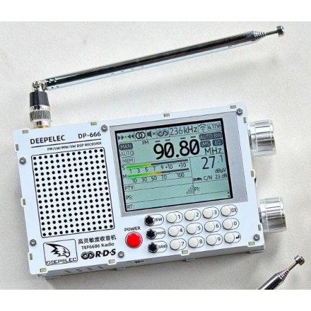 DP-666 TEF6686 Radio Full Band ad alta sensibilità FM AM LW MW SW Onde corte ESP32 RDS