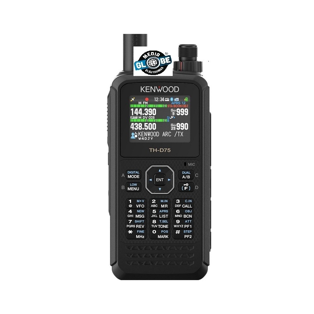 KENWOOD TH-D75E Ricetrasmettitore Bibanda 144/430 MHz con D-STAR e  GPS