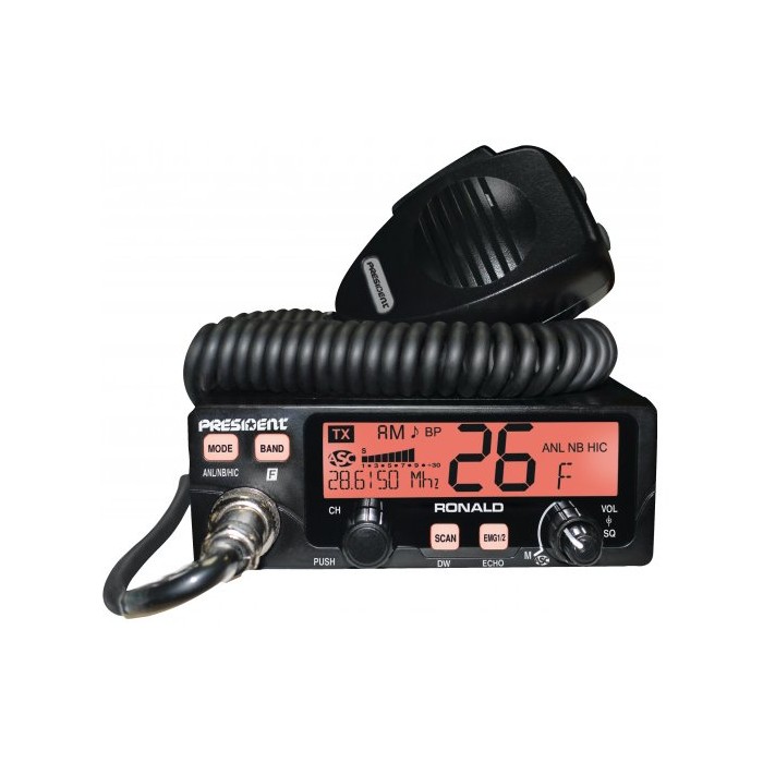 PRESIDENT RONALD RICETRASMETTITORE 10/11 METRI 50W PeP AM/FM