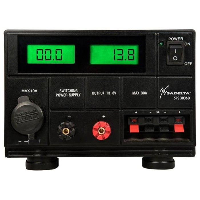 SADELTA SPS-3036D ALIMENTATORE 30A CON 2  STRUMENTI
