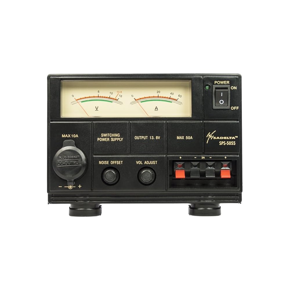 SADELTA SPS-5055 ALIMENTATORE 50A CON 2  STRUMENTI TENSIONE REGOLABILE