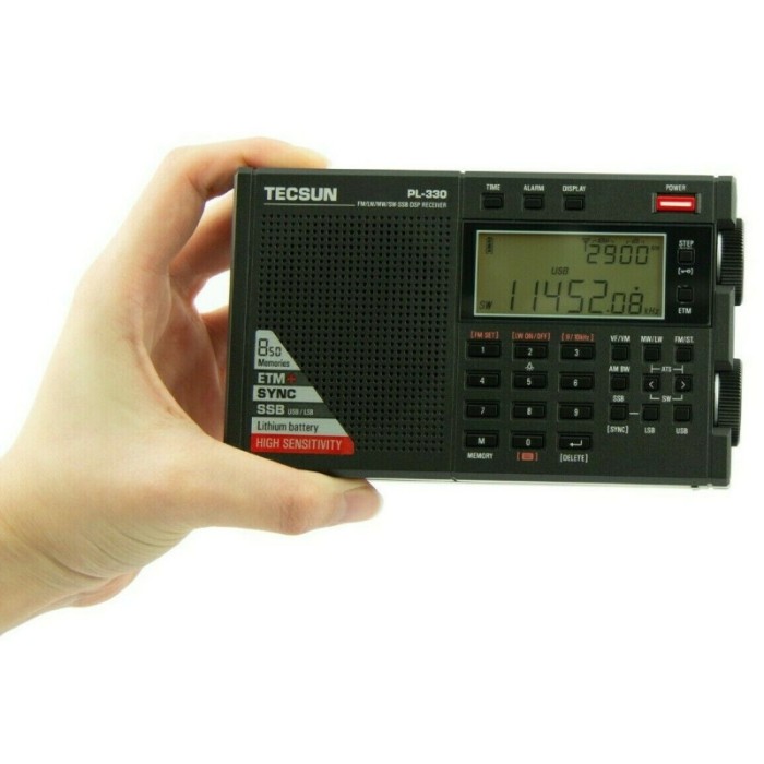 TECSUN PL-330 Mini radioricevitore HF All Mode AM-FM-USB-LSB, FM 88-108, DSP