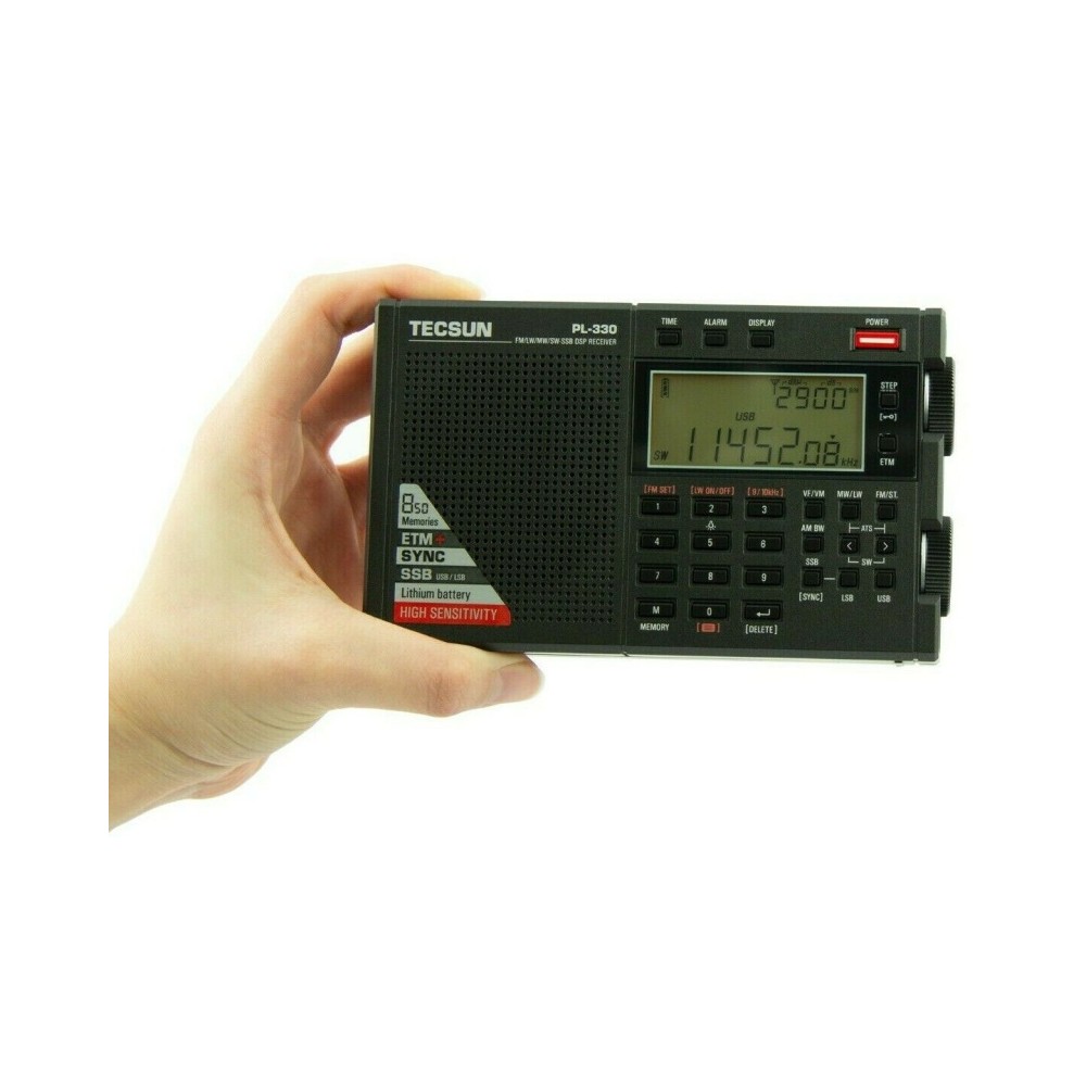 TECSUN PL-330 Mini radioricevitore HF All Mode AM-FM-USB-LSB, FM 88-108, DSP