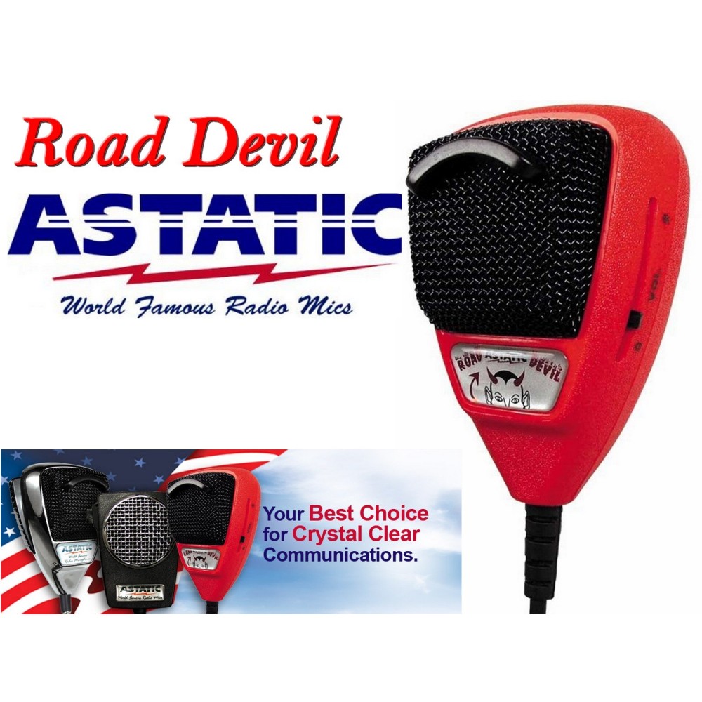 ASTATIC RD-104E  ROAD DEVIL Microfono   Palmare Preamplificato