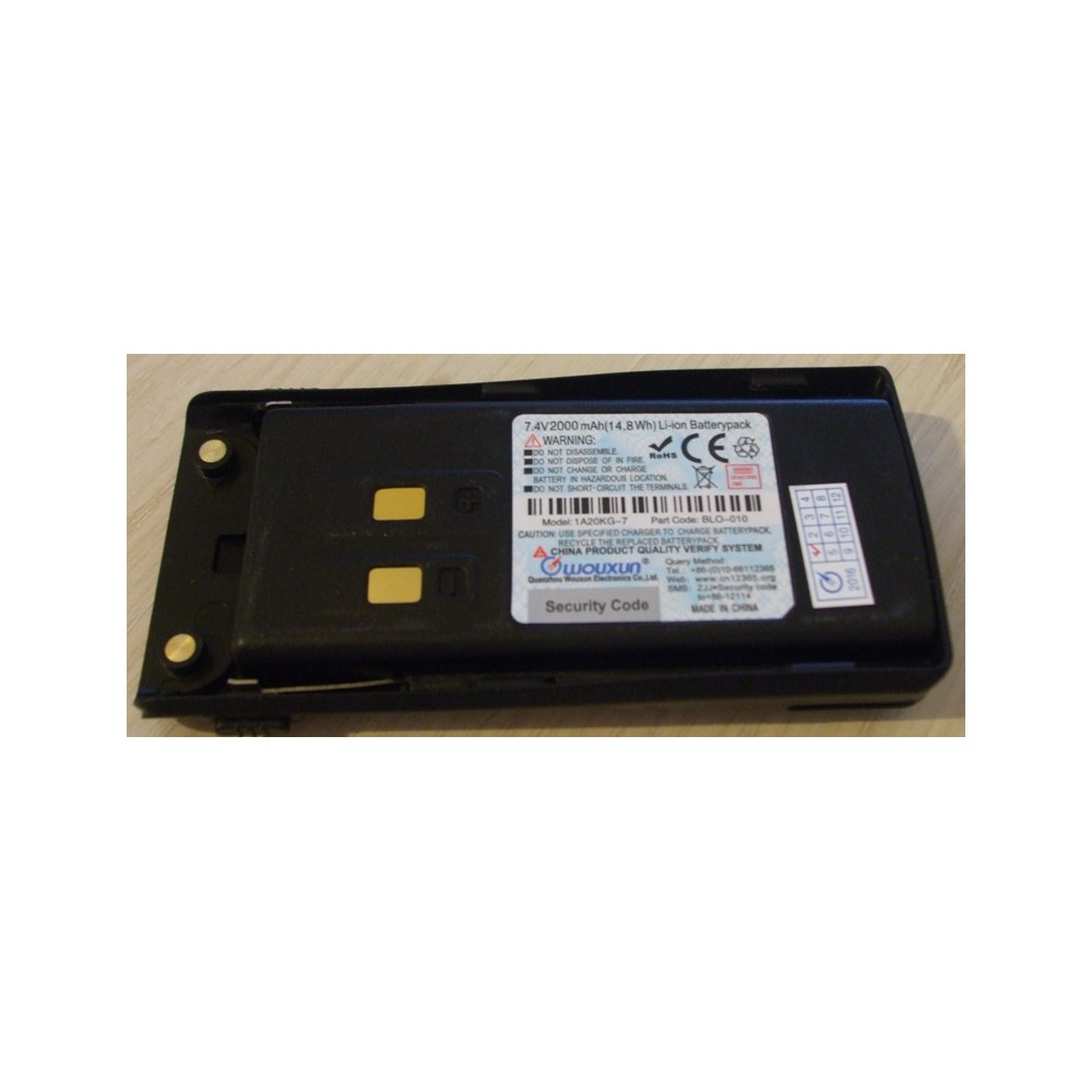 WOUXUN BATTERIA LITHIO 2000 MAH 7,4V PER WOUXUN KG-UV9D