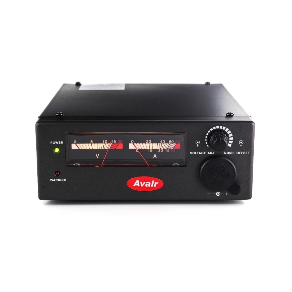 AVAIR AV-5045NF alimentatore switching sottile da 45 AMPERE 2 STRUMENTI ILLUMINATI