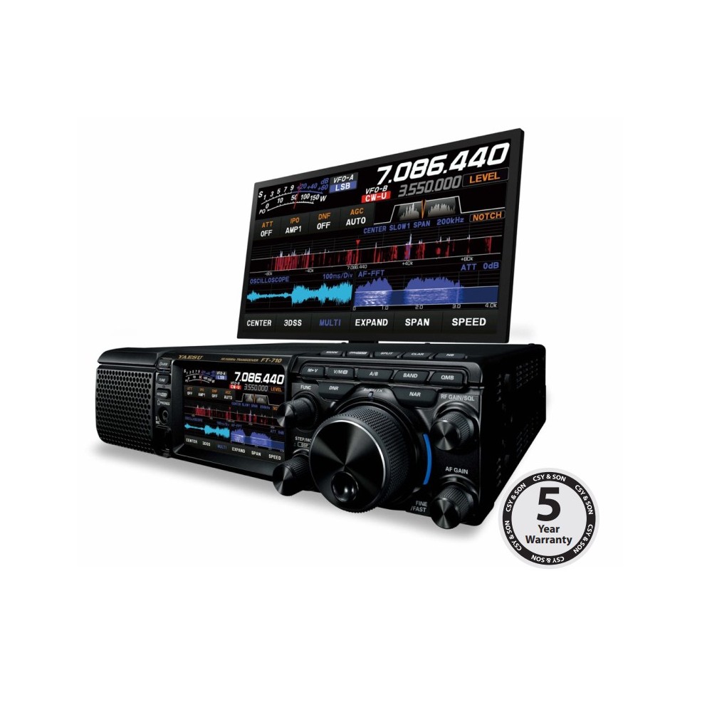 Yaesu  FT-710 AESS+SP40 ricetrasmettitore SDR HF/50/MHZ GARANZIA CSY